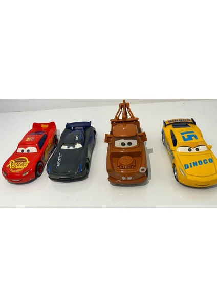 Cars Şimşek Mcqueen Mater Oyuncak Arabalar 4'lü Set