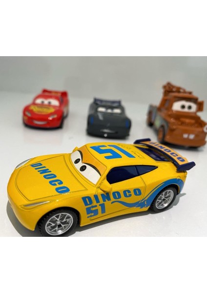 Cars Şimşek Mcqueen Mater Oyuncak Arabalar 4'lü Set