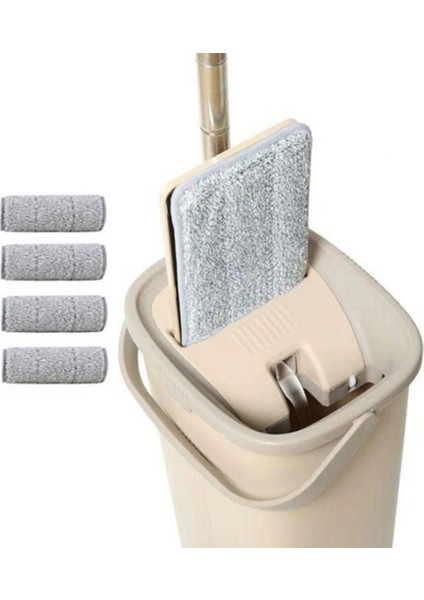 Tablet Mop Temizlik Seti 4 Yedek Microfiber Bez