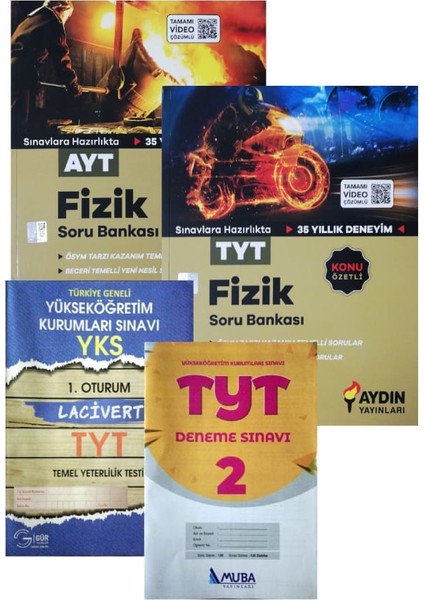 TYT+AYT Fizik Soru Bankası-Yeni-(Gür+Muba Denemeli)