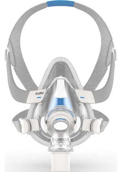 Airfit F20 Cpap Bpap Silikon Tam Yüz Ağız Burun Maskesi - Orta Boy / Medium