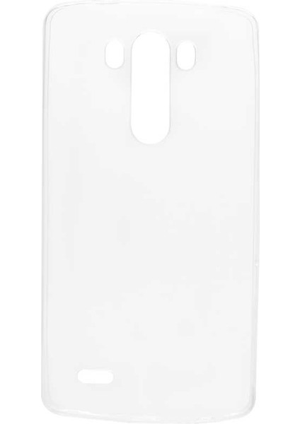Lg G3 Kılıf Zore Şeffaf Ince ve Esnek Süper Silikon Kılıf