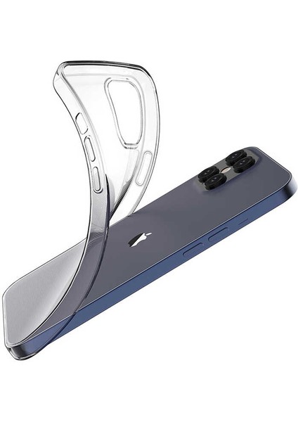 Apple iPhone 12 Pro Max Kılıf Şeffaf Ince ve Esnek Süper Silikon modelleri