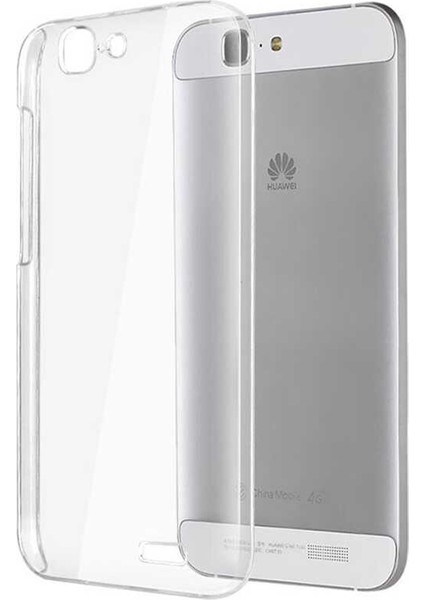 Huawei Ascend G7 Kılıf Zore Şeffaf Ince ve Esnek Süper Silikon fiyatları