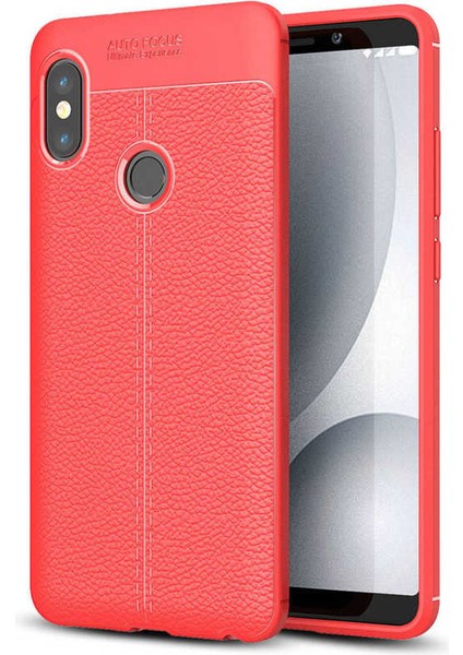 Xiaomi Redmi Note 5 Pro Kılıf Zore Niss Deri Desenli Silikon