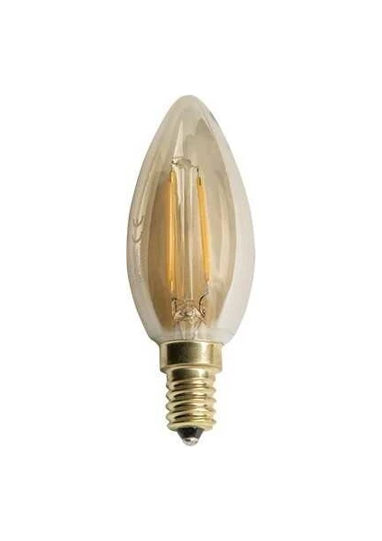 10 Adet Ct 4280 Cata 4W Rustik LED Ampul Amber 2700K E14 Duy