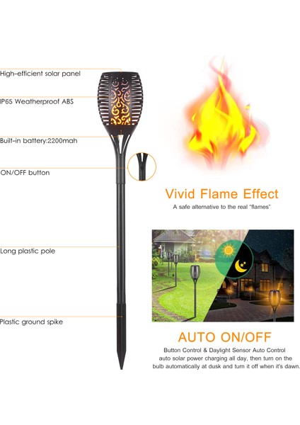 Güneş Işığı Su Geçirmez Titreşen Alev Işığı (Yurt Dışından) fırsatları