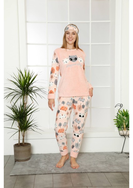 Welsoft Polar Kadın Manşetli Pijama Takımı 8406 fiyatları
