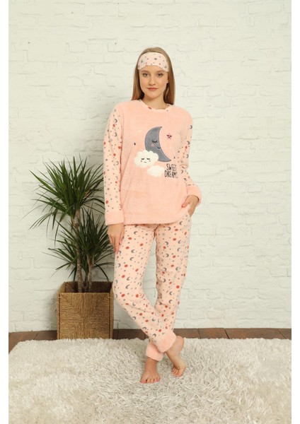 Welsoft Polar Kadın Manşetli Pijama Takımı 8436 fiyatları