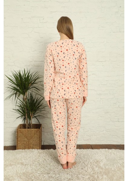 Welsoft Polar Kadın Manşetli Pijama Takımı 8436 fırsatları