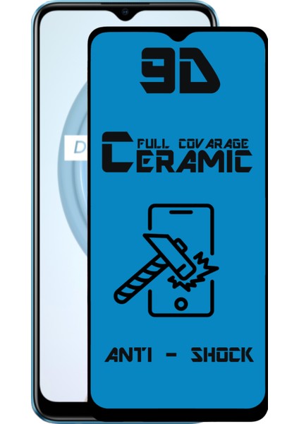 Caseworld Realme C21 Tam Kaplayan Seramik Nano Esnek Ekran Koruyucu Cam