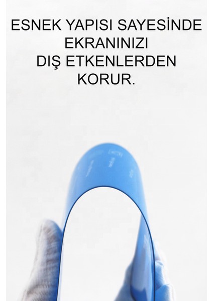 Caseworld Realme C21 Tam Kaplayan Seramik Nano Esnek Ekran Koruyucu Cam