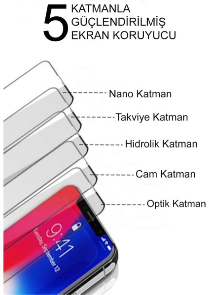 Caseworld Realme C21 Tam Kaplayan Seramik Nano Esnek Ekran Koruyucu Cam