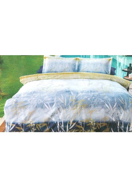 Reeds Indigo Çift Kişilik Nevresim Takımı 200 x 220 cm