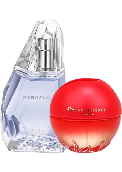 Perceive ve Incandessence Flame Kadın Parfüm PAKETI100 ml