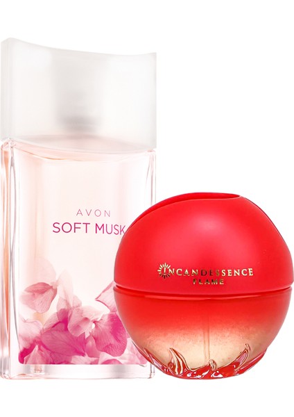 Soft Musk ve Incandessence Flame Kadın Parfüm PAKETI100 ml