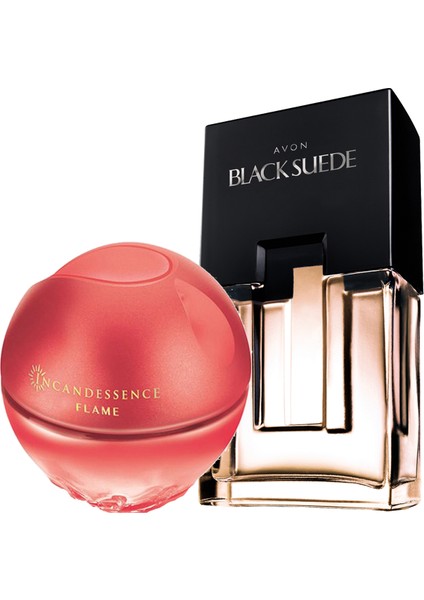 Black Suede Erkek Parfüm ve Incandessence Flame Kadın Parfüm PAKETI100 ml
