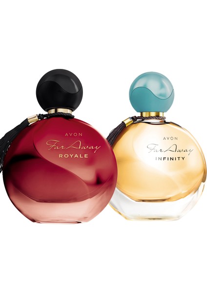 Far Away Infinity ve Far Away Royale Kadın Parfüm PAKETI100 ml