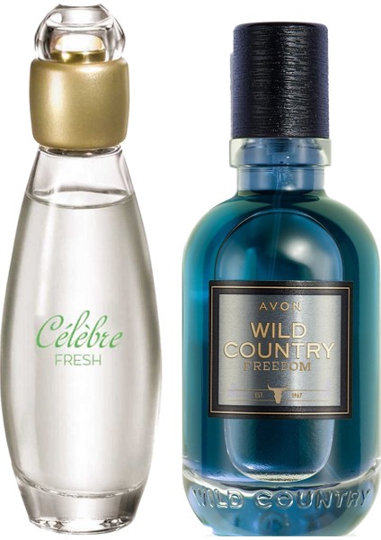 Wild Country Freedom Erkek Parfüm ve Celebre Fresh Kadın Parfüm Paketi 125 ml