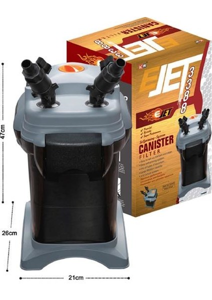 Ejet 3388 Dış Filtre 2000 L/h