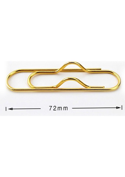 Büyük Ataç Kalem Tutucu Gold 7.2 cm 3'lü