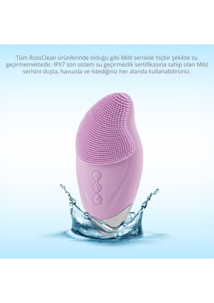 Mild Tüm Cilt Tipleri Için Yüz Temizleme ve Masaj Cihazı