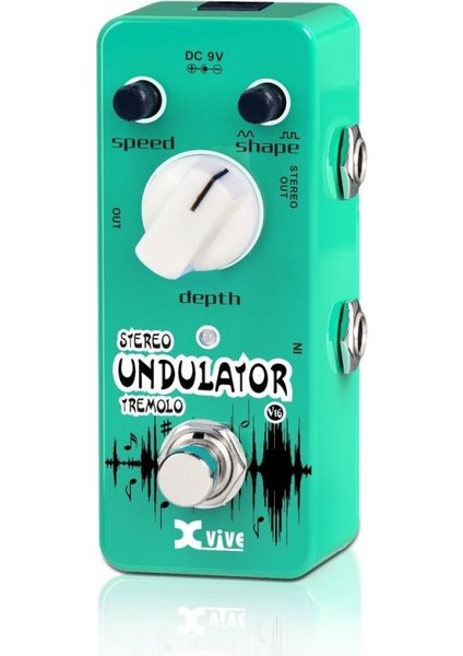 V16 Undulator Tremelo Guitar Effects Pedal