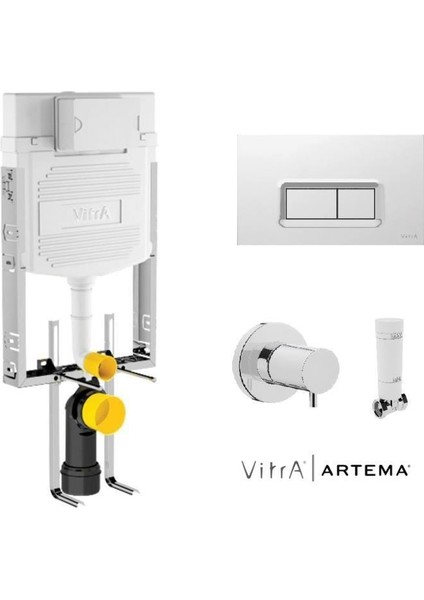 Vitra 8cm. Gömme Rezervuar Seti