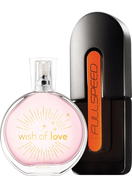 Full Speed Erkek Parfüm ve Wish Of Love Kadın Parfüm Paketi 125 ml