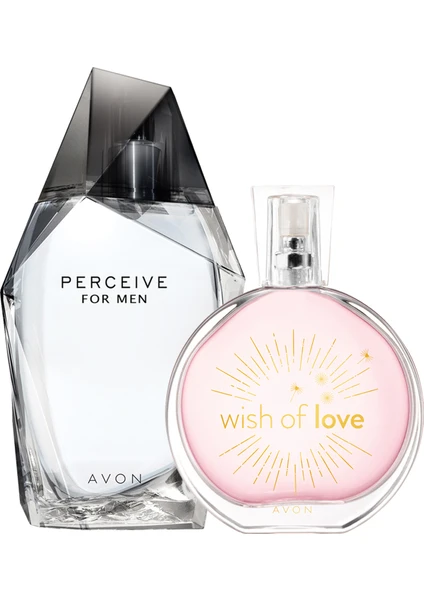 Perceive Erkek Parfüm ve Wish Of Love Kadın Parfüm PAKETI100 ml