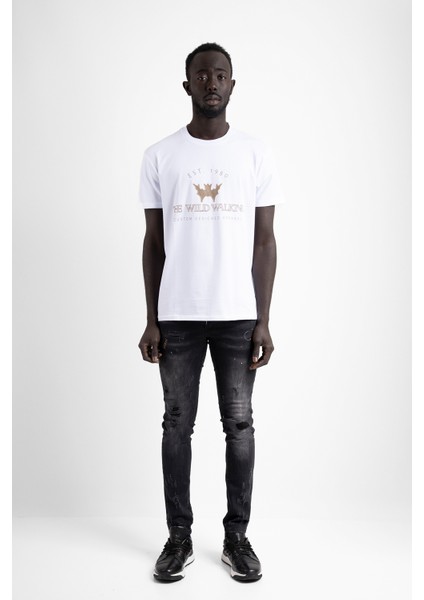 Thewıldwalkıng Erkek Sıfır Yaka T-Shirt