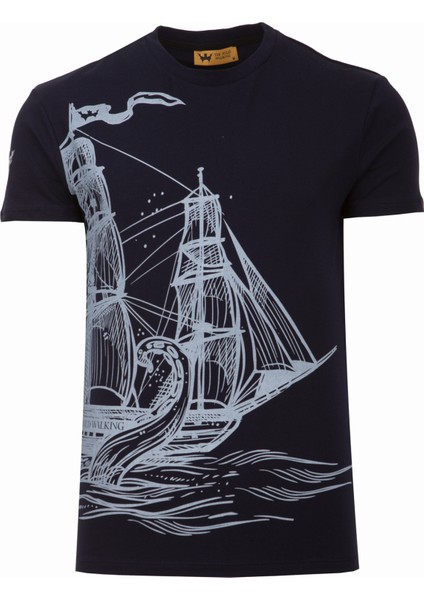 Thewıldwalkıng Erkek Sıfır Yaka T-Shirt
