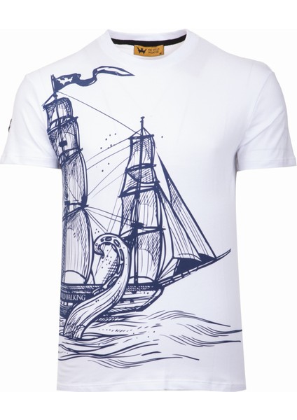 Thewıldwalkıng Erkek Sıfır Yaka T-Shirt