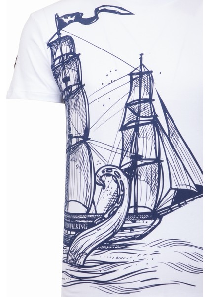 Thewıldwalkıng Erkek Sıfır Yaka T-Shirt