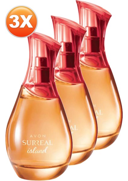 Surreal Island Kadın Parfüm Edt 75 Ml. Üçlü Set