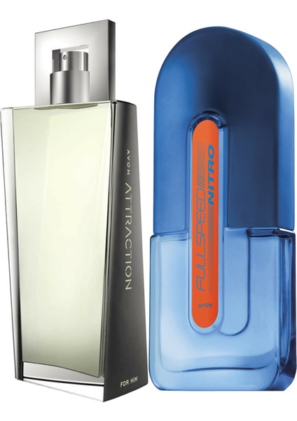 Full Speed Nitro ve Attraction Erkek Parfüm PAKETI125 ml