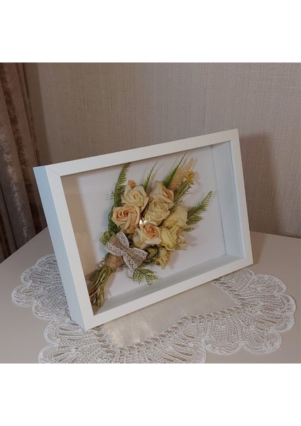 21X30 cm Verda Hediyelik Anı Çerçevesi-Özel Gün Çiçeklerinizi Kendiniz Tasarlayın!
