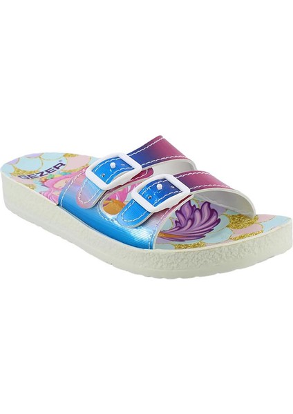 Yazlık Iki Toka Parlak Hologram Kız Çocuk Terlik fiyatları