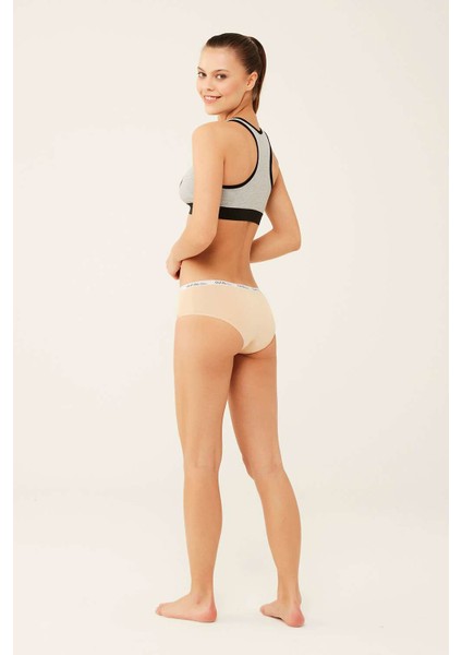 Kadın Siyah - Beyaz - Ten 3 Lü Şort indirimleri