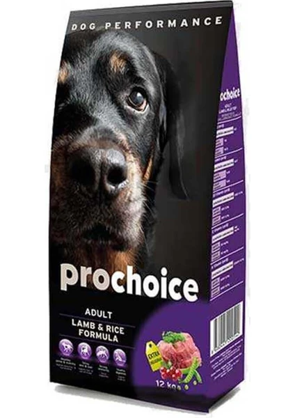 Pro Choice Kuzu Etli Köpek Maması 12 kg