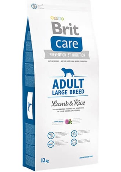 Kuzu Etli ve Pirinçli Büyük Irk Köpek Maması 12 kg