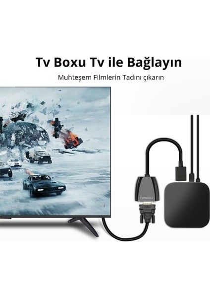 HDMI To VGA Dişi Çevirici Adaptör Siyah modelleri
