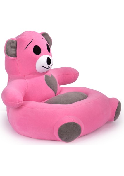 Çocuk Bebek Ayıcık Peluş Koltuğu – Ayıcık Koltuk Pembe Gri