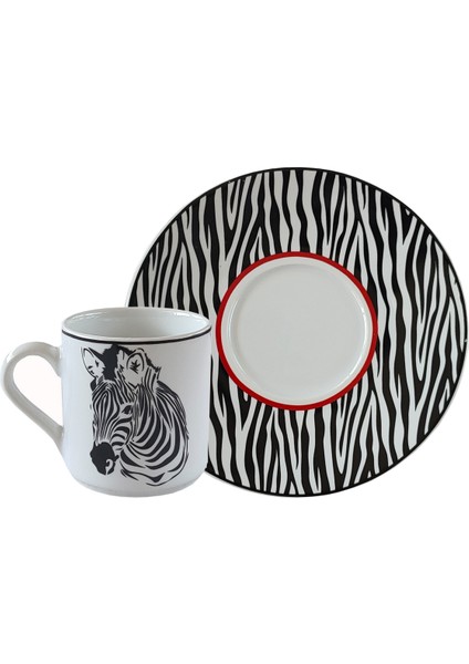 Harmony Zebra 6 Kişilik Kahve Fincan Takımı