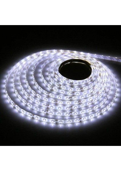 3 Çipli Beyaz Şerit LED 10 METRE+12V Trafo Kuruluma Hazır Set