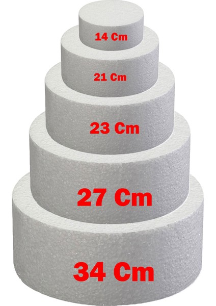 Strafor Pasta Tek Katlı - Strafor Stand Tek Katlı 34 cm