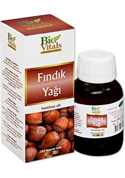 Bio Vitals Fındık Yağı 50 ml