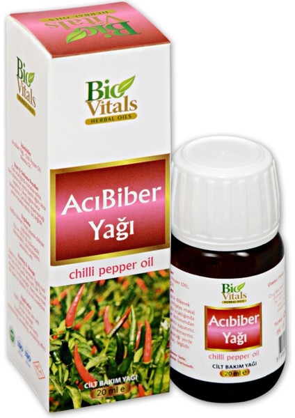 Bio Vitals Acı Biber Yağı 20 ml