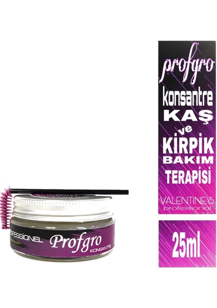 Valentines Profgro Konsantre Kaş ve Kirpik Bakım Kremi