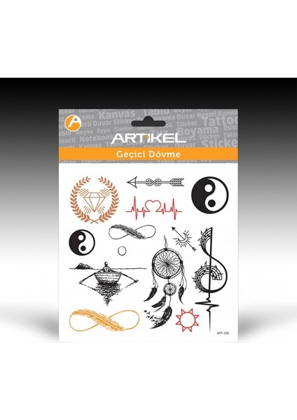 ART-038 Geçici Dövme,geçici Tattoo 15,5X15,5CM Vücut Dövmesi,kol Bilek Dövme,boyun Dövme,sırt Dövme fiyatları